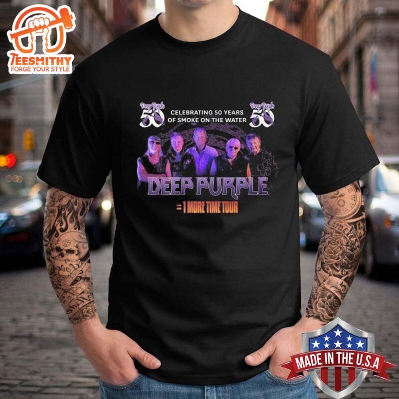 Celebrating 50 Years Of Smoke On The Water Deep Purple 1 More Time Tour T- Shirt