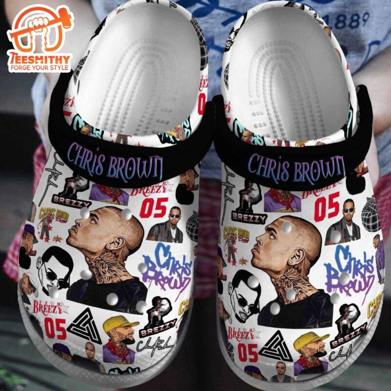 Chris Brown Music Crocs Crocband Clogs Shoes Comfortable
