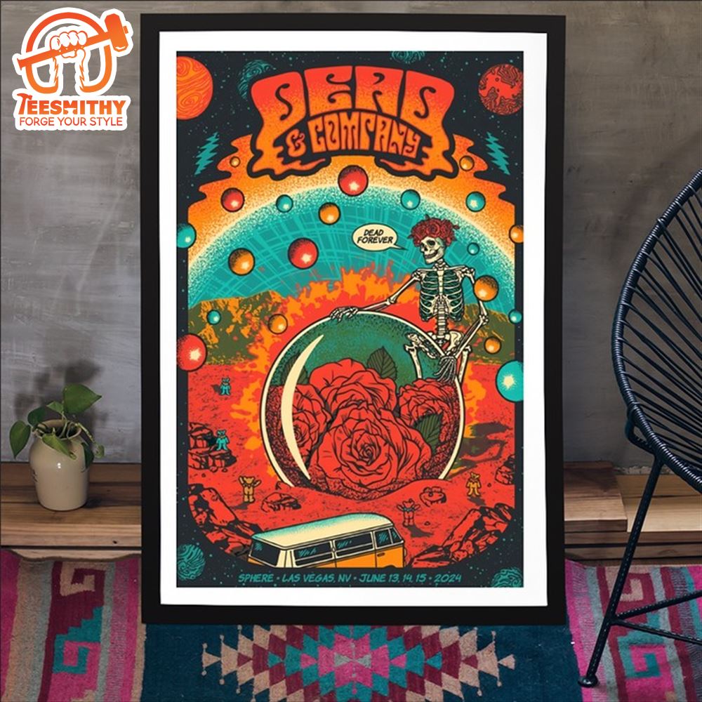 Dead & Company June 13-14-15 2024 Sphere Las Vegas NV Poster Canvas