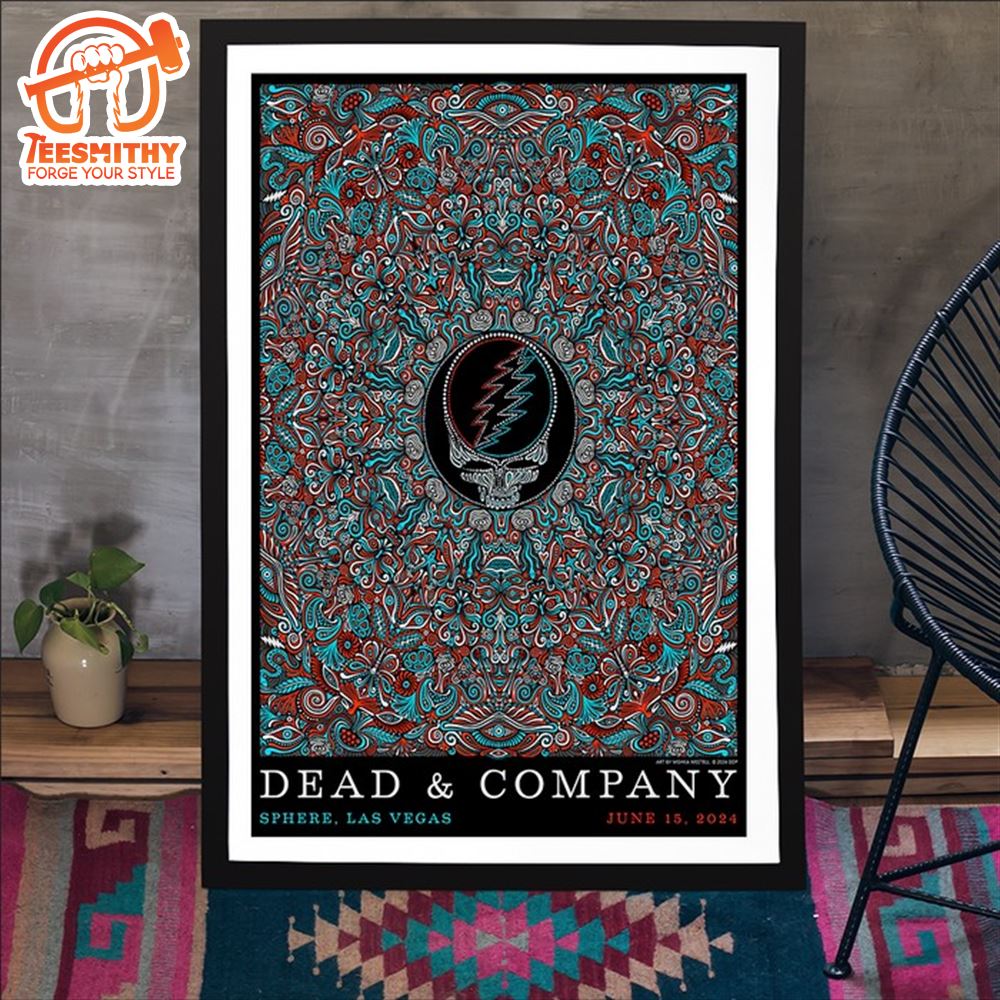 Dead & Company Sphere, Las Vegas June 15 2024 Poster Canvas