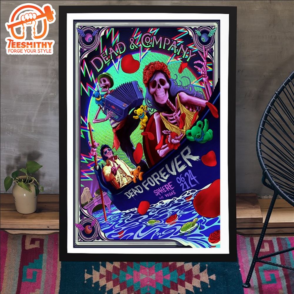 Dead & Company Sphere Las Vegas NV June 21, 2024 Poster Canvas