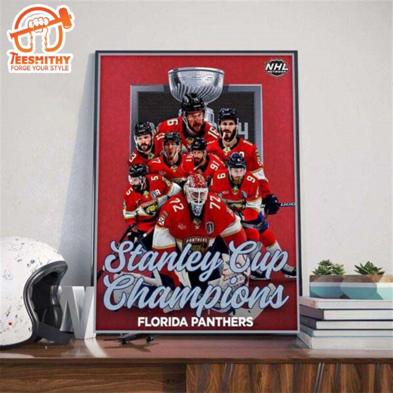 Florida Panthers Are Your Stanley Cup Champions 2024 Wall Decor Poster Canvas