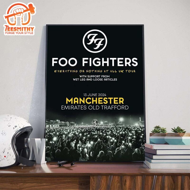 Foo Fighters Everything Or Nothing At All UK Manchester Emirates Old Trafford June 13th Canvas