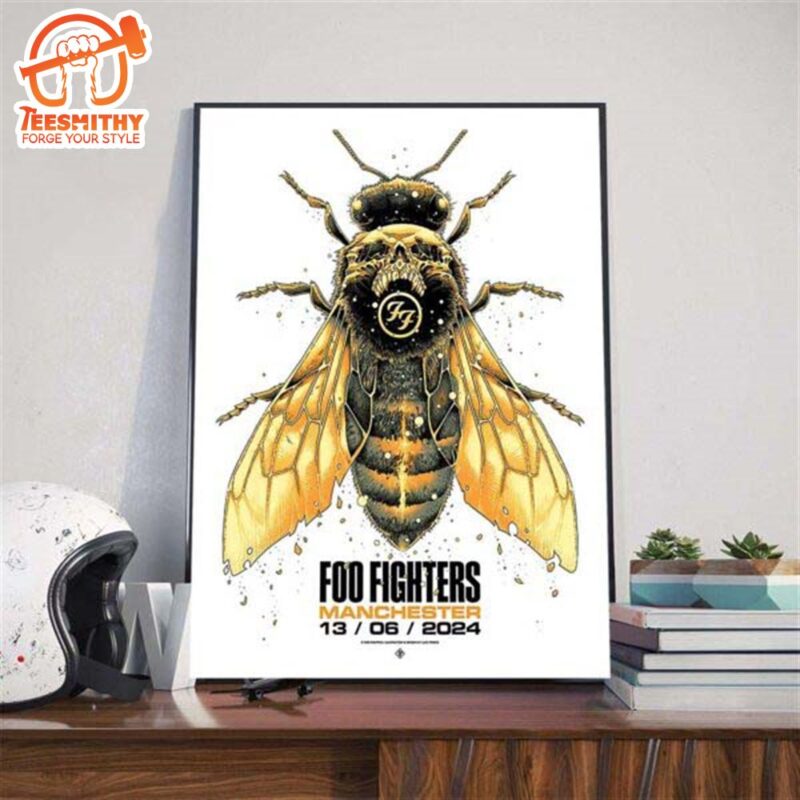Foo Fighters Everything Or Nothing At All UK Tour 2024 June 13th Poster Canvas