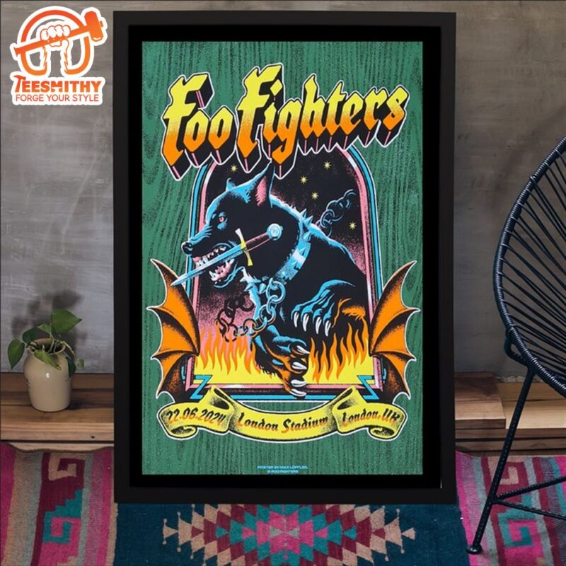 Foo Fighters June 22 2024 London Stadium London UK Poster Canvas