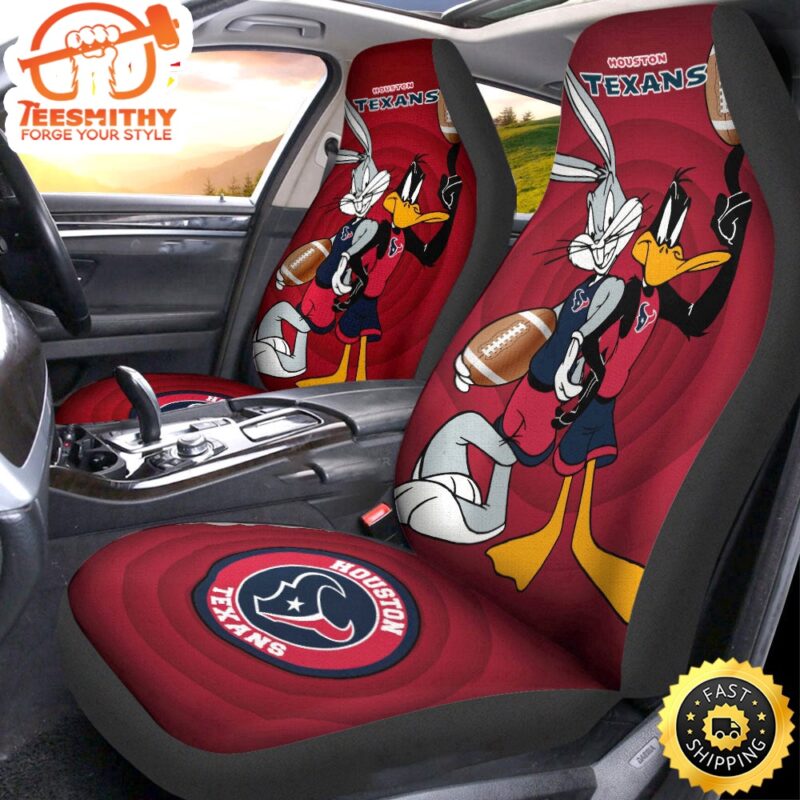 Houston Texans Bugs-Bunny With Daffy Duck Car Seat Covers