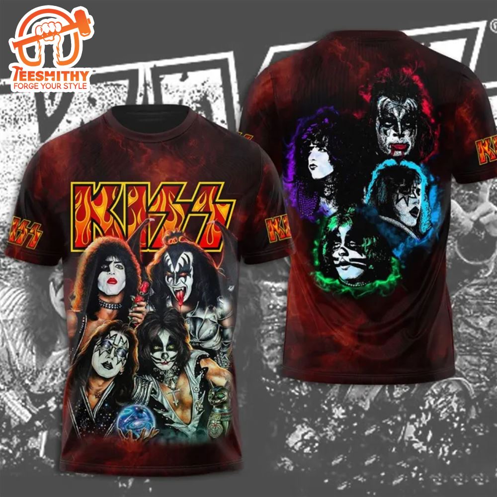 KISS Band End Of The Road World Tour 2024 3D T-Shirt