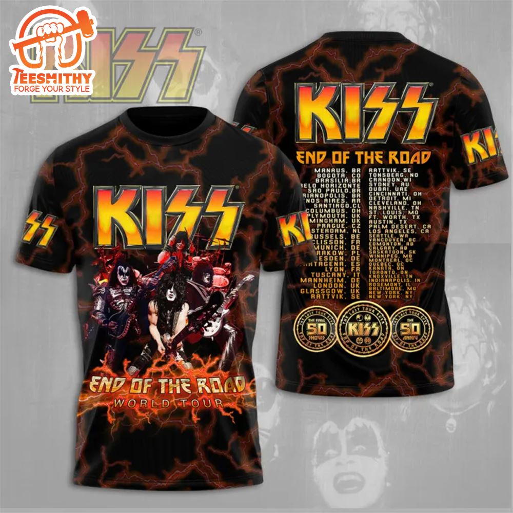 Kiss Band Band Music Rock Tour 3D Shirt