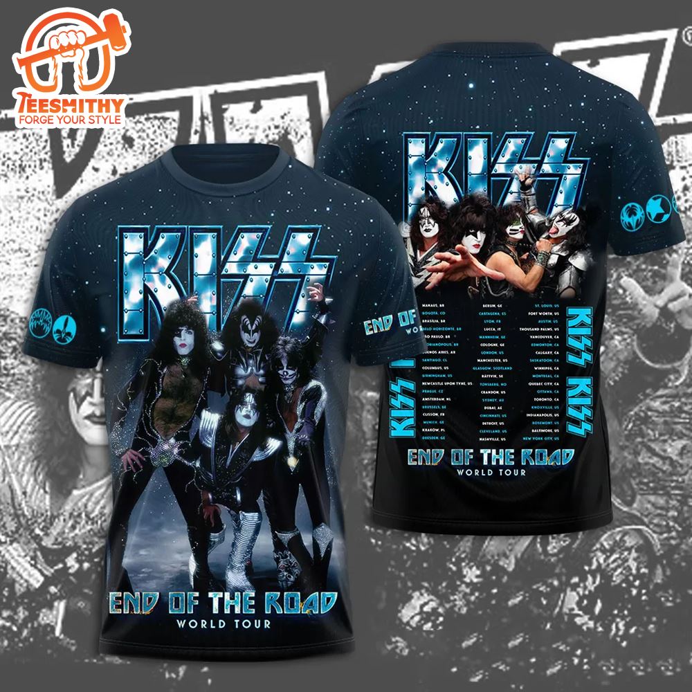 Kiss Band End Of The Road Tour 3D Shirt