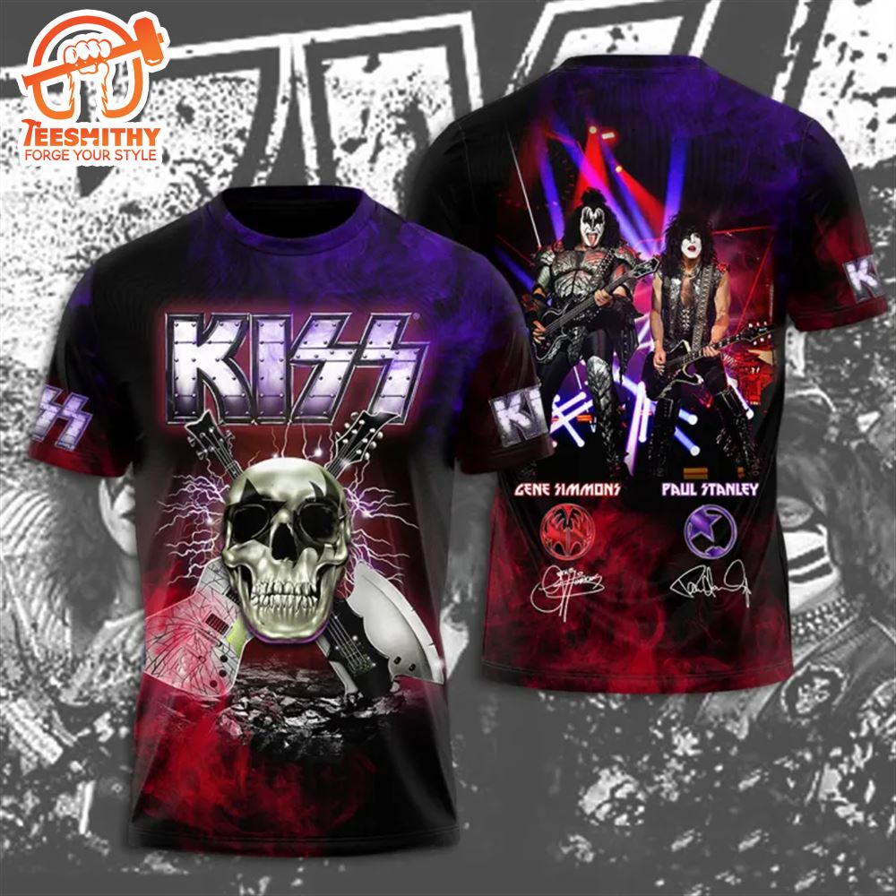 Kiss Band Rock Tour Thank You For The Memories 3D T-Shirt