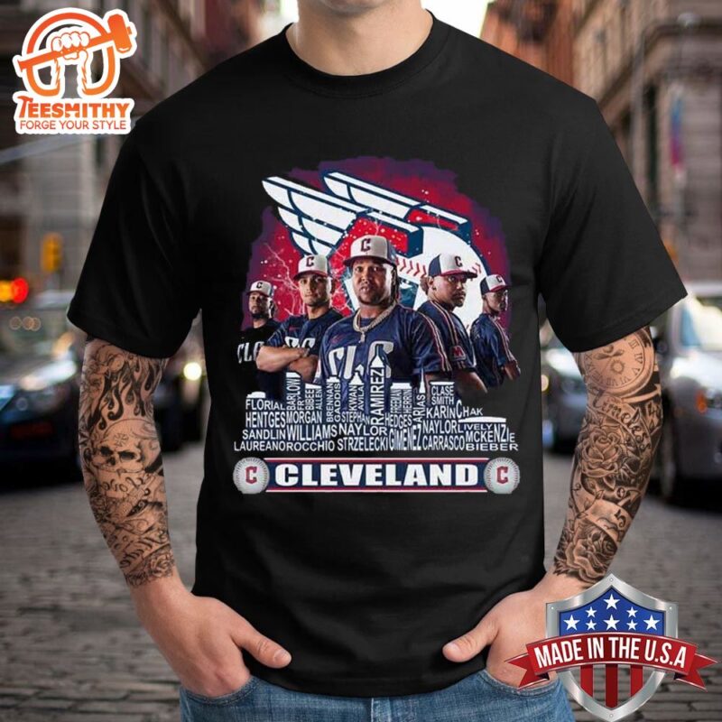 MLB Cleveland Guardians Baseball Team Player 2024 T-shirt Unisex