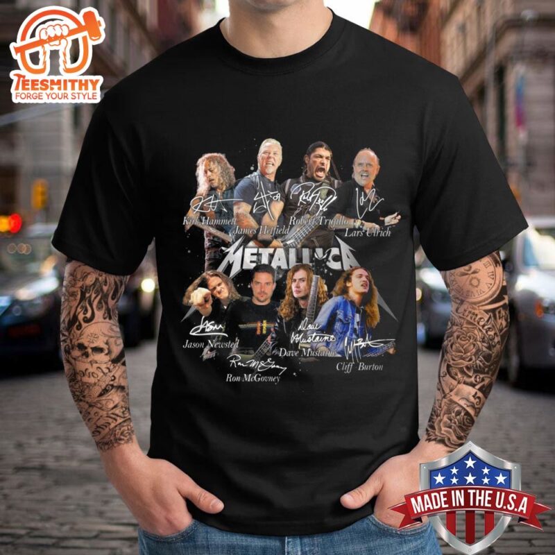 Metallica M72 World Tour 2024 Graphics Design Signature T Shirt