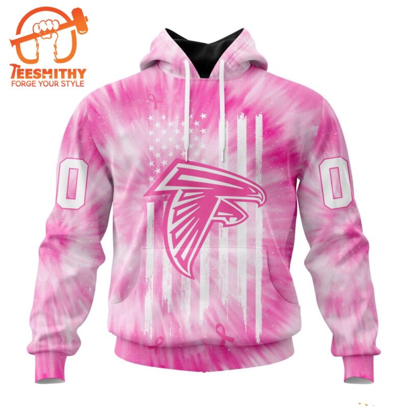 NFL Atlanta Falcons Special Pink Tie Dye Footballl Custom Hoodie
