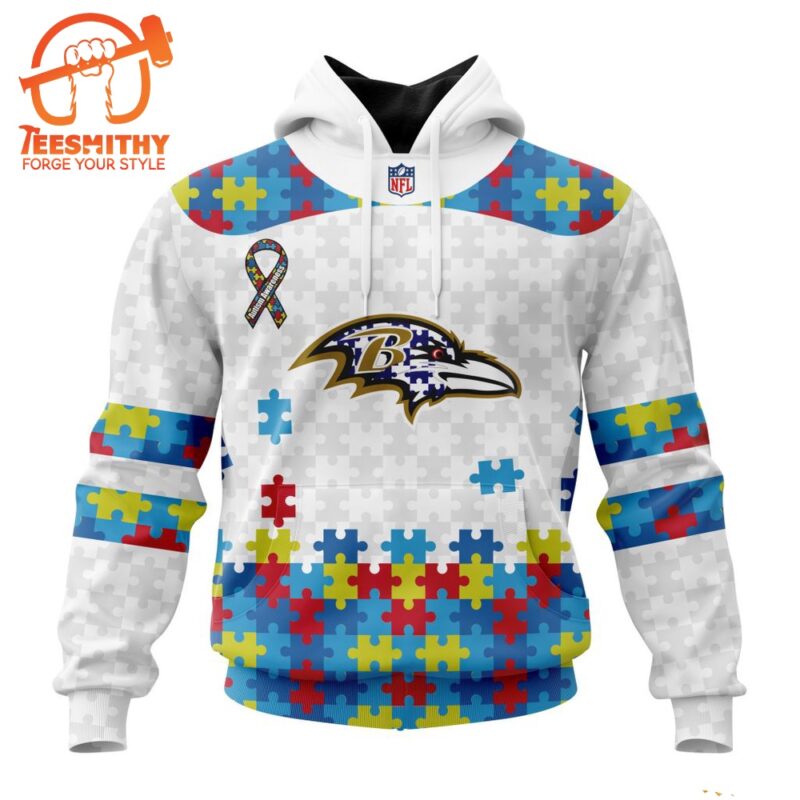 NFL Baltimore Ravens Special Autism Awareness Custom Hoodie
