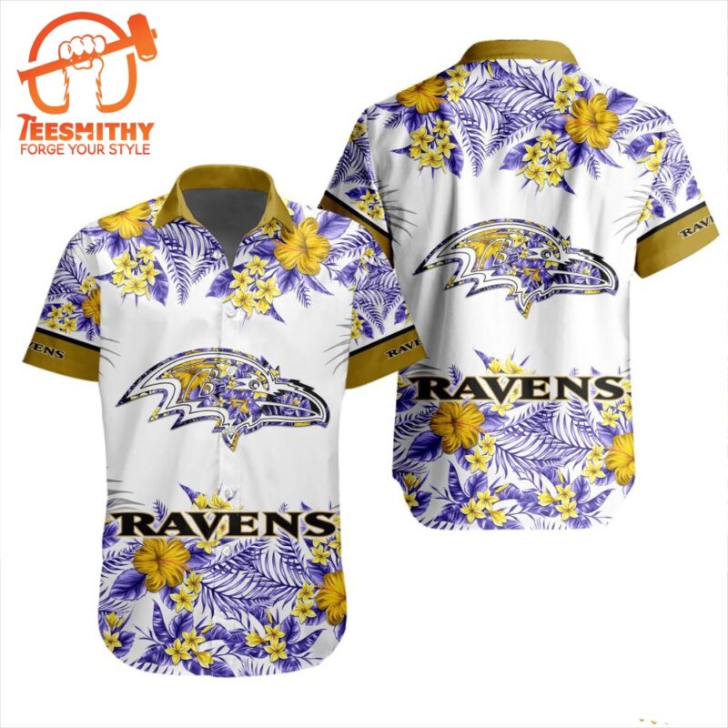 NFL Baltimore Ravens Special Floral Tropical Hawaiian Shirt