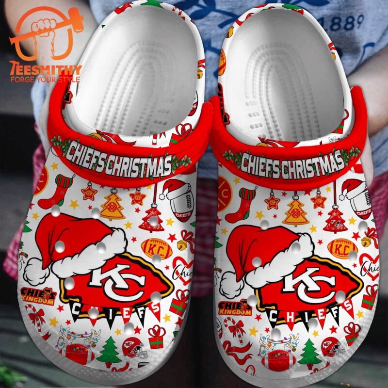 NFL Christmas Kansas City Chiefs Mahomes Sport Clogs Shoes