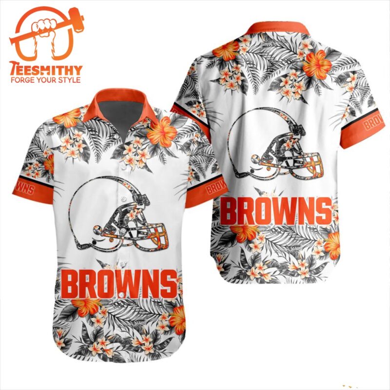 NFL Cleveland Browns Special Floral Tropical Hawaiian Shirt
