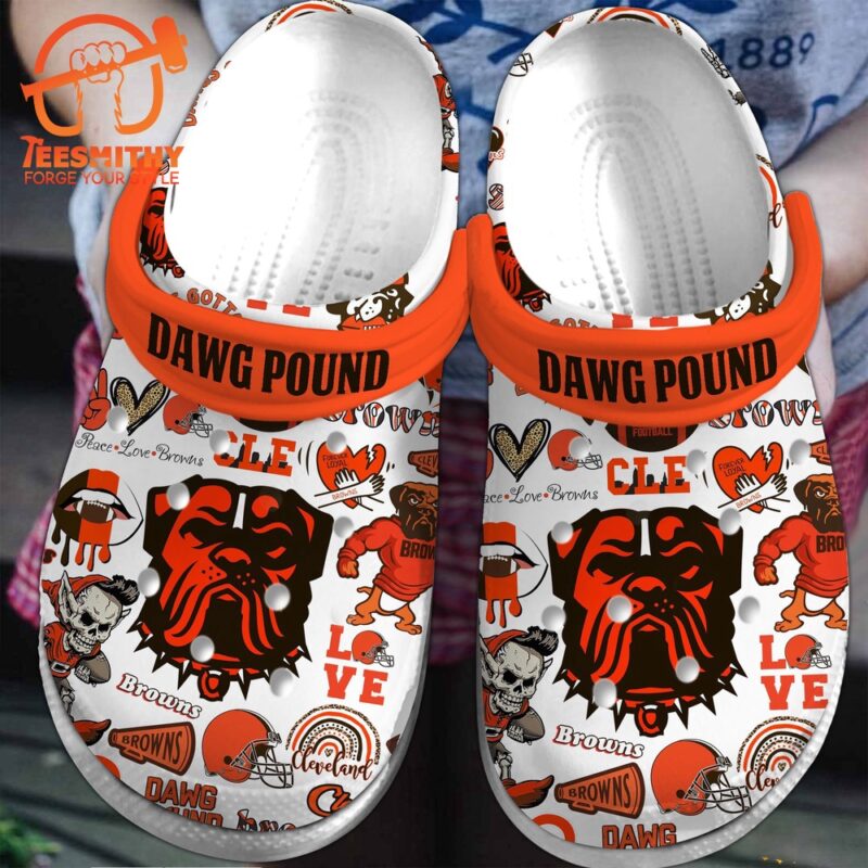 NFL Cleveland Browns Sport Clogs Shoes