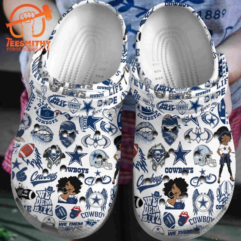 NFL Dallas Cowboys Clogs Shoes Sport Fans Gift
