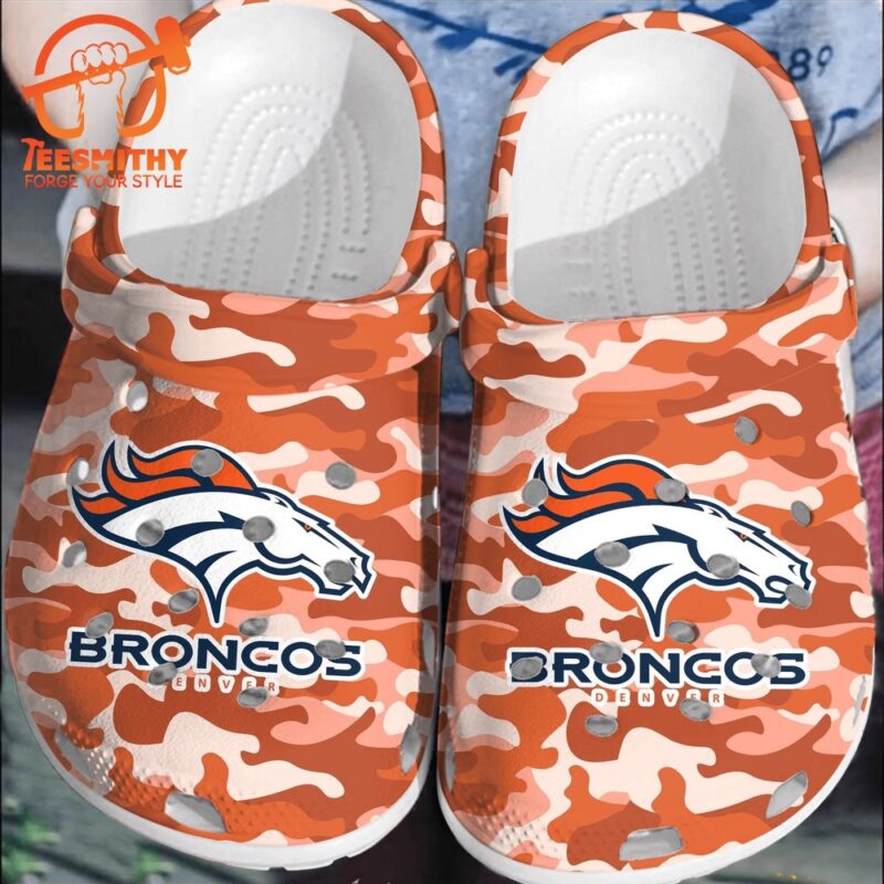 NFL Denver Broncos Football Comfortable Shoes Clogs