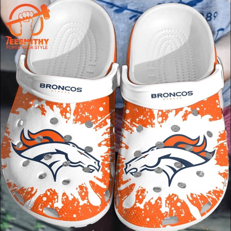 NFL Denver Broncos Football ClogsBand Shoes Clogs Comfortable