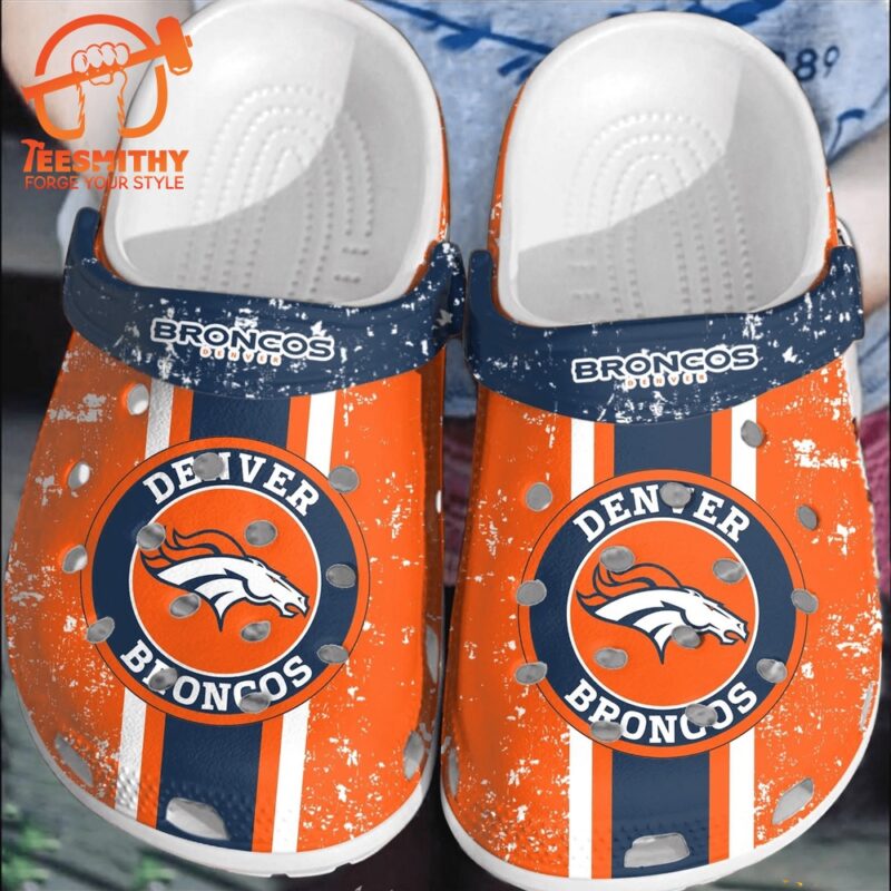 NFL Denver Broncos Football ClogsBand Shoes Comfortable Clogs For Men Women