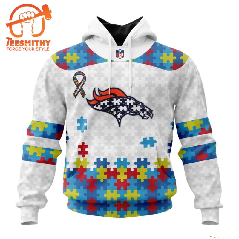 NFL Denver Broncos Special Autism Awareness Custom Hoodie