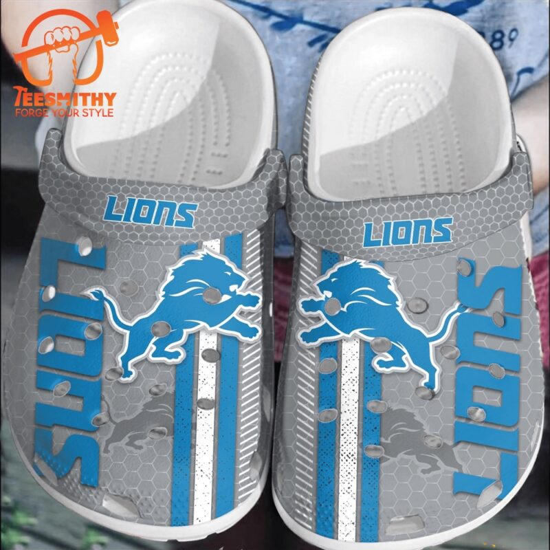 NFL Detroit Lions Football Clogs Shoes