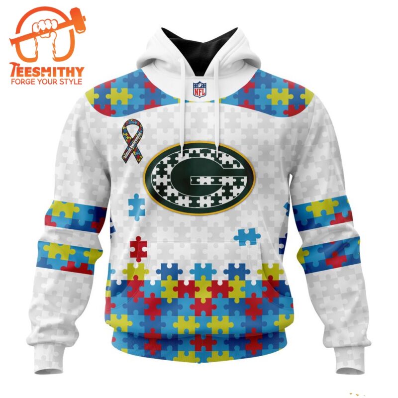 NFL Green Bay Packers Special Autism Awareness Custom Hoodie