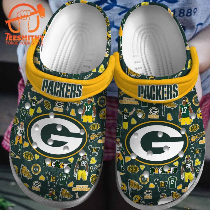 NFL Green Bay Packers Sport Crocs Crocband Clogs Shoes