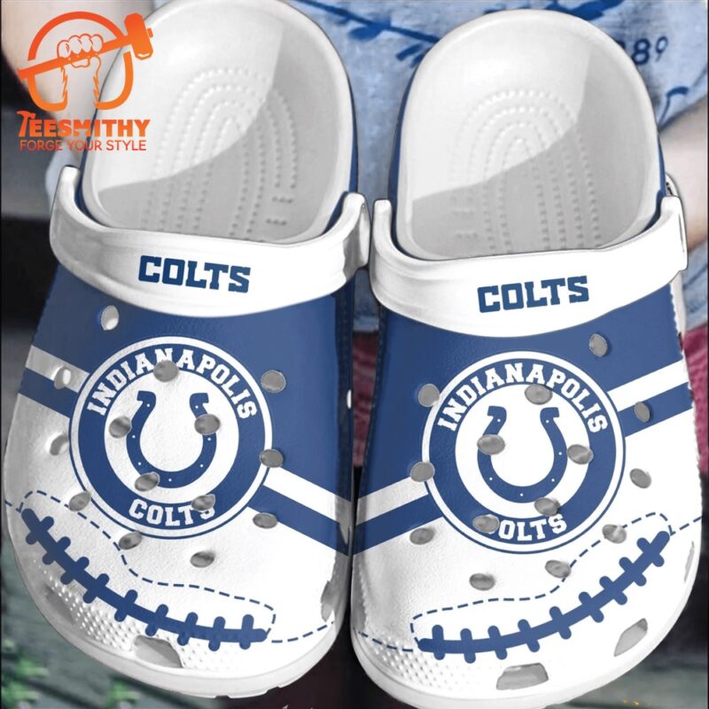 NFL Indianapolis Colts Football Clogs Comfortable Shoes For Fans