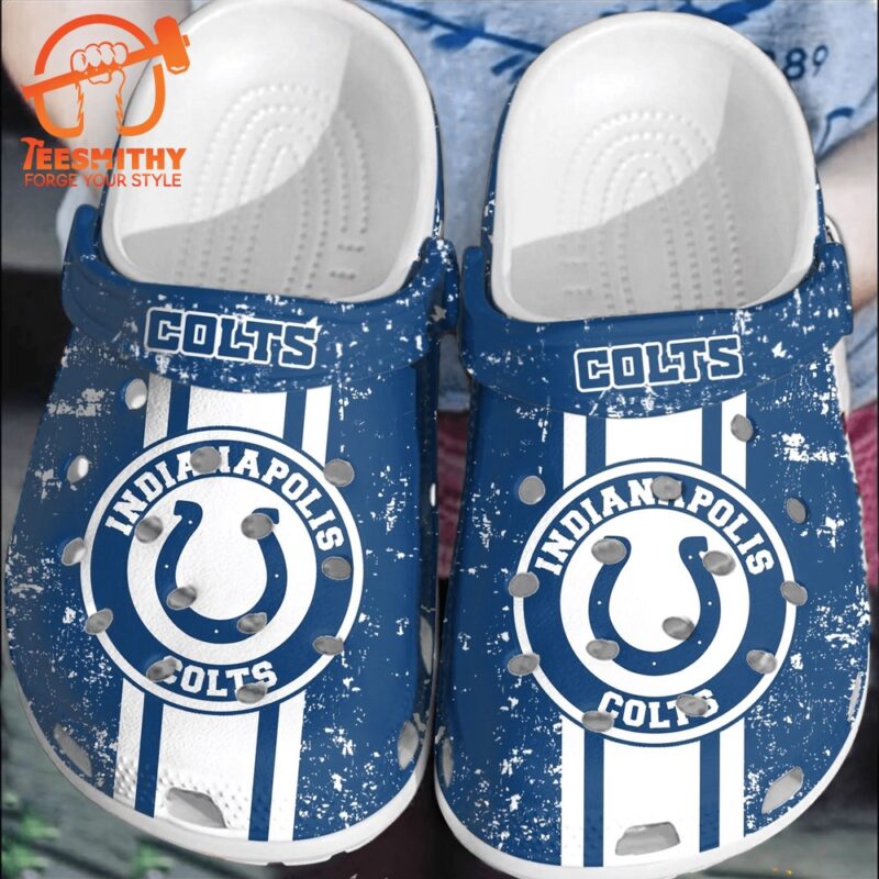 NFL Indianapolis Colts Football Clogs Crocband Comfortable Shoes Crocs