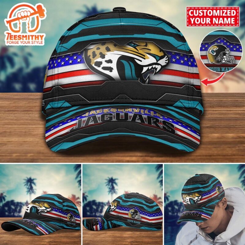 NFL Jacksonville Jaguars Flag Custom Name Cap