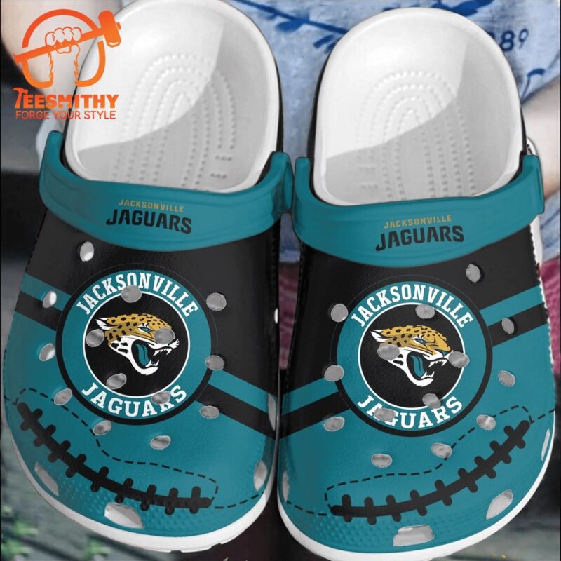 NFL Jacksonville Jaguars Football Clogs Shoes Comfortable Crocs Crocband