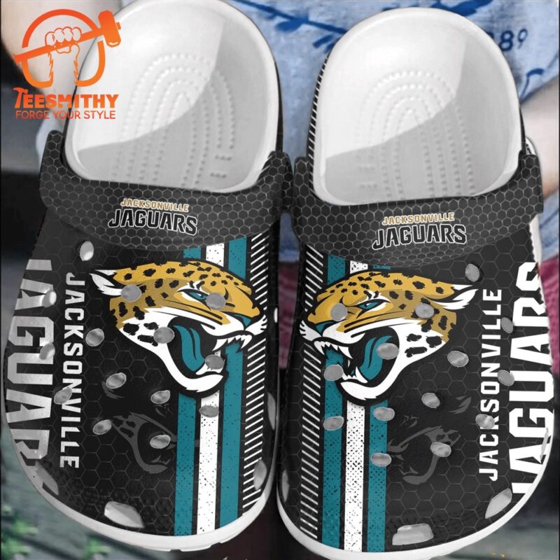 NFL Jacksonville Jaguars Football Crocband Clogs Shoes
