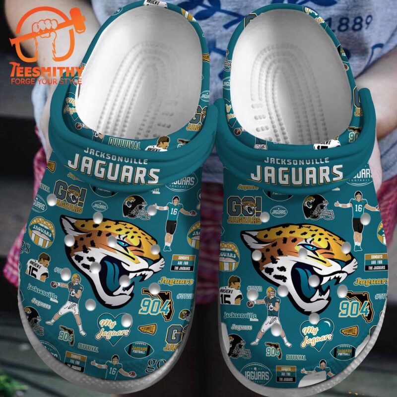 NFL Jacksonville Jaguars Sport Crocs Crocband Clogs Shoes