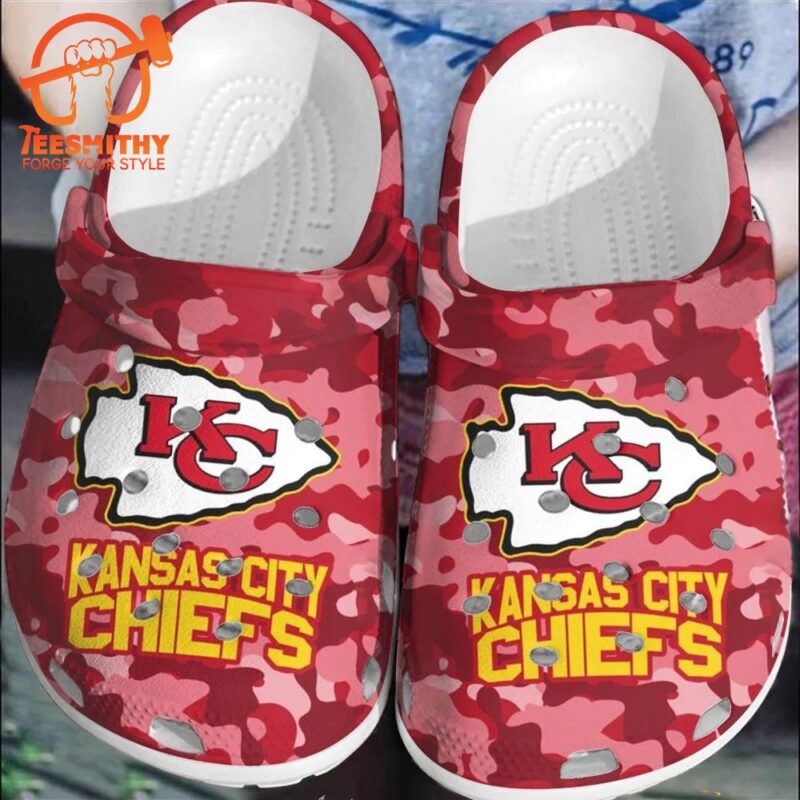 NFL Kansas City Chiefs Football Clogs Crocband Shoes