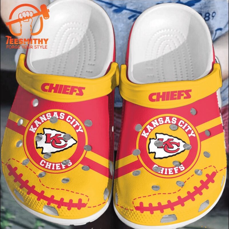 NFL Kansas City Chiefs Football ClogsBand Shoes Comfortable Clogs