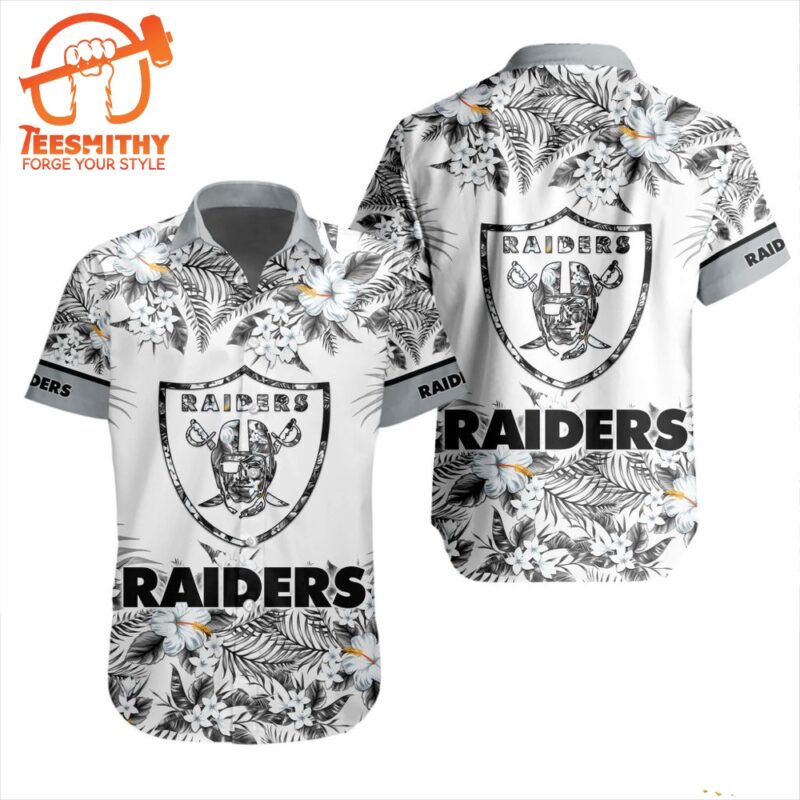 NFL Las Vegas Raiders Special Floral Tropical Hawaiian Shirt