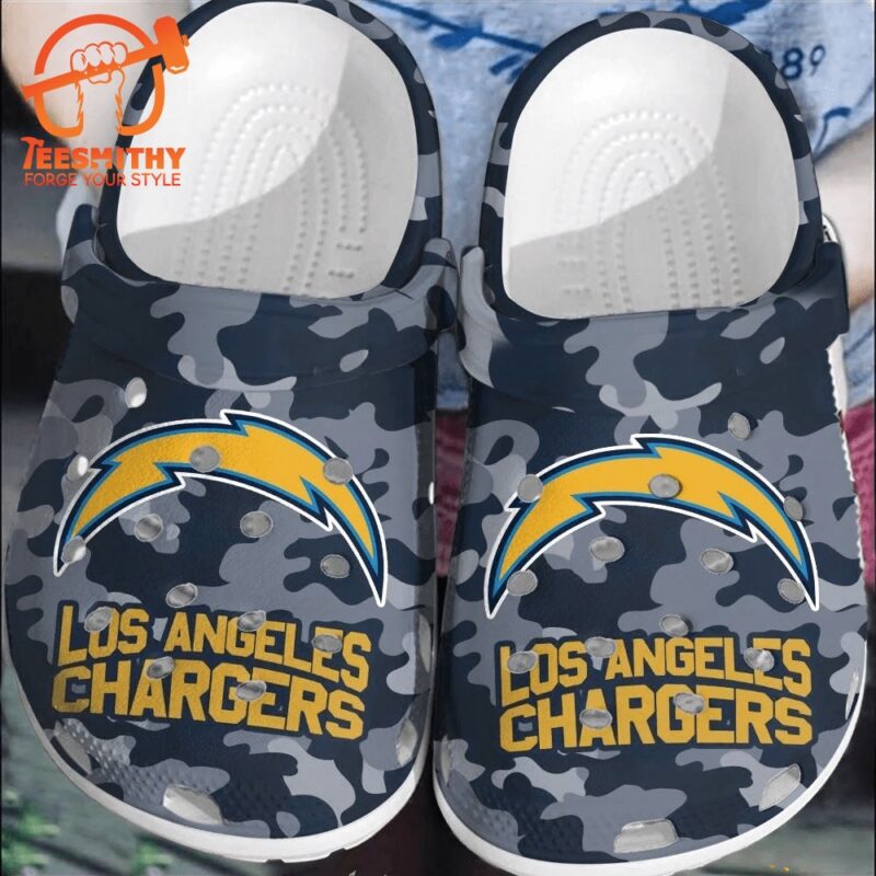 NFL Los Angeles Chargers Football Comfortable Crocband Shoes Clogs