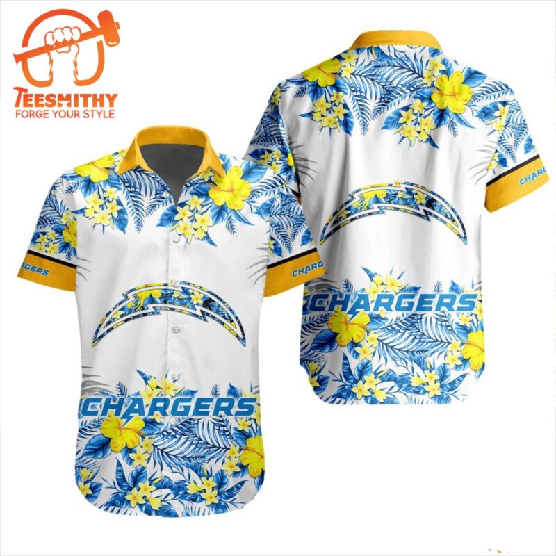 NFL Los Angeles Chargers Special Floral Tropical Hawaiian Shirt
