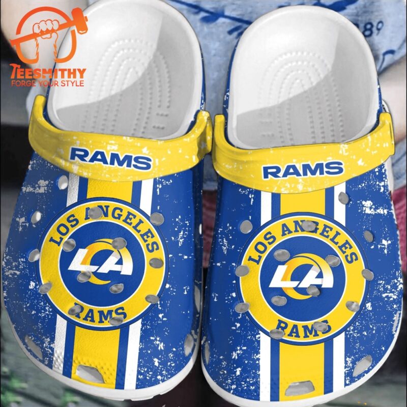 NFL Los Angeles Rams Football Clogs Shoes Comfortable Crocband