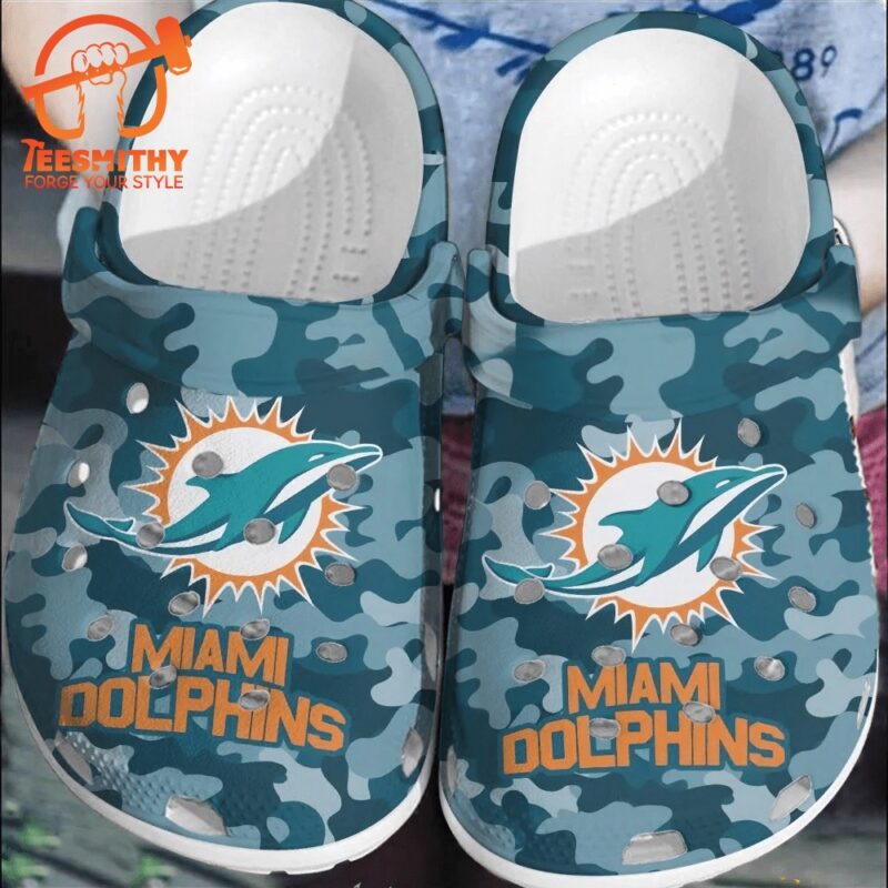 NFL Miami Dolphins Crocs Clog, Football Crocband