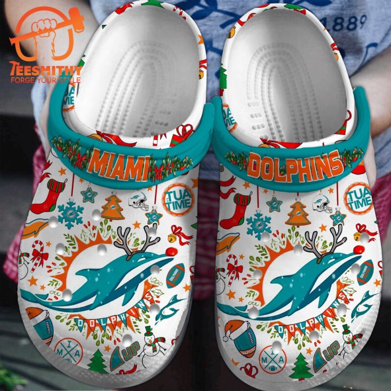NFL Miami Dolphins Sport Clogs Shoes