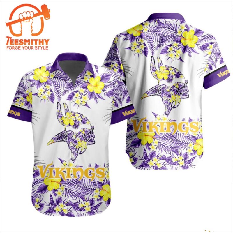 NFL Minnesota Vikings Special Floral Tropical Hawaiian Shirt