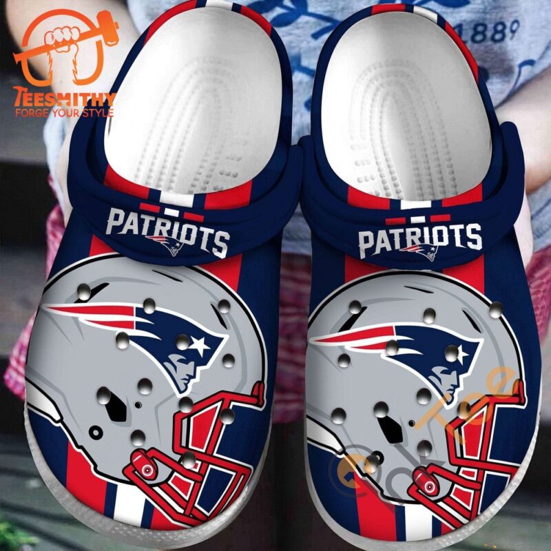 NFL New England New England Patriots Football Helmet Clog Shoes