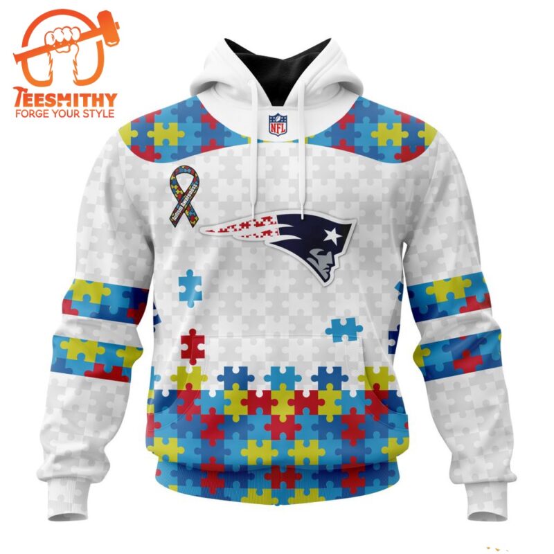 NFL New England Patriots Special Autism Awareness Custom Hoodie