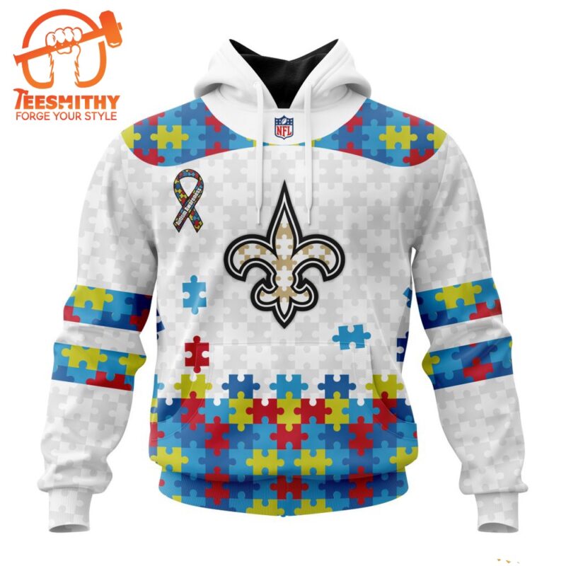 NFL New Orleans Saints Special Autism Awareness Custom Hoodie