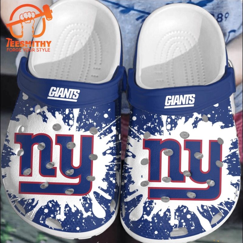 NFL New York Giants Logo Football Team Clogs Shoes