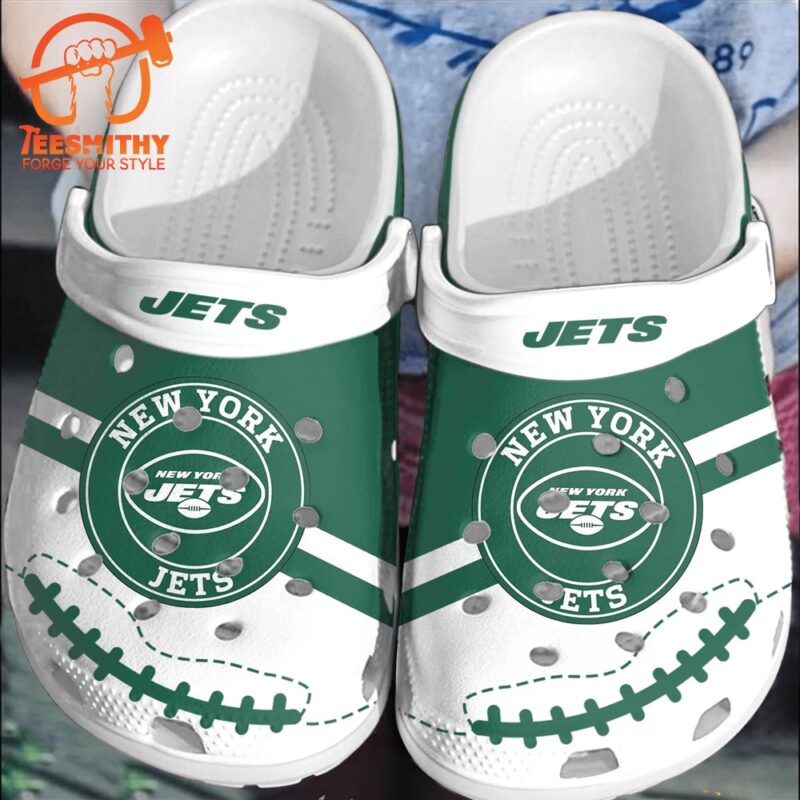NFL New York Jets Football ClogsBand Shoes Comfortable Clogs For Men Women
